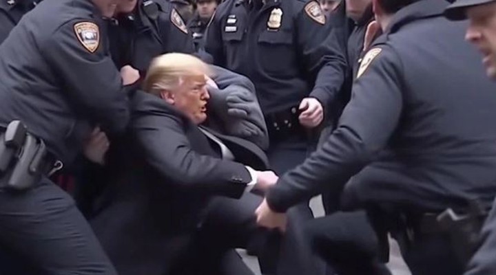Trump'un gözaltı görüntüleri şok etti!