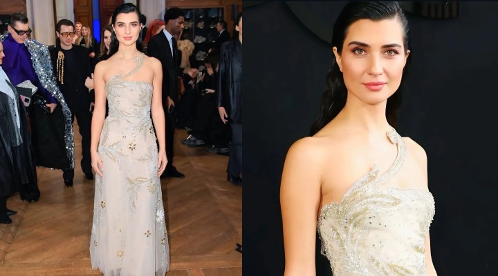 Tuba Büyüküstün, Paris Moda Haftası'na damga vurdu