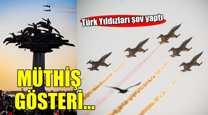 Türk Yıldızları'ndan İzmir'de muhteşem gösteri