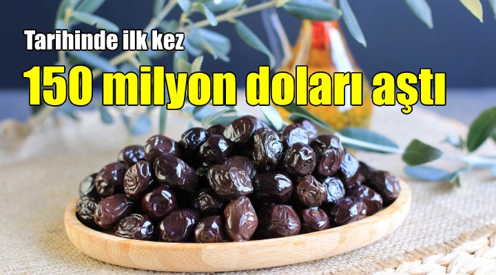 Türkiye'nin bu sezon sofralık zeytin ihracatı, 150 milyon doları aştı