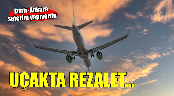 Uçak tuvaletinde rezalet..