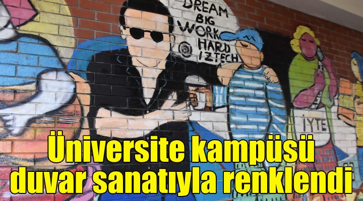 Üniversite kampüsü duvar sanatıyla renklendi!