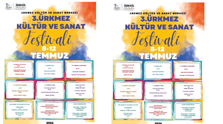 Ürkmez Kültür ve Sanat Festivali Başlıyor