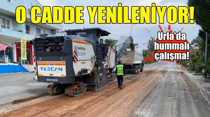 Urla'da Erdoğan Ker caddesi yenileniyor!