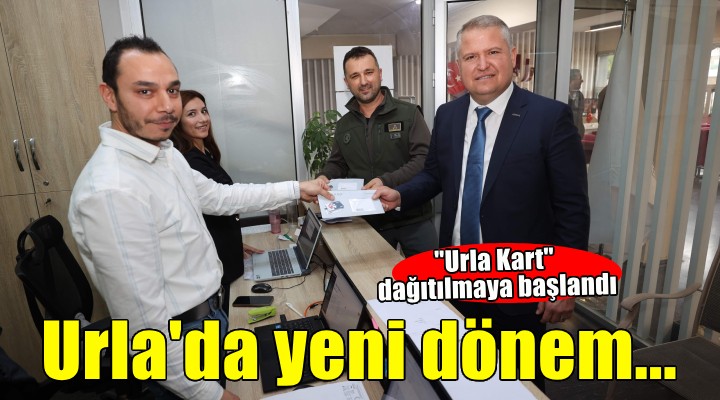 Urla'da yeni dönem... ''Urla Kart'' dağıtımı başladı!