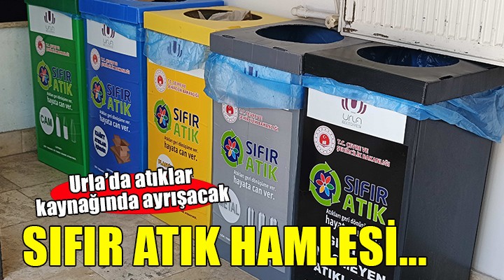 Urla’da atıklar kaynağında ayrışacak