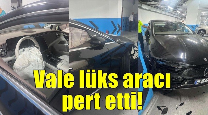 Vale, müşterinin 7 milyon liralık otomobiliyle kaza yaptı