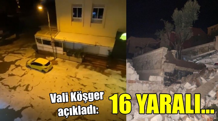 Vali Köşger açıkladı: 16 yaralı