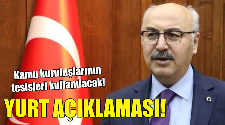 Vali Köşger'den yurt açıklaması!