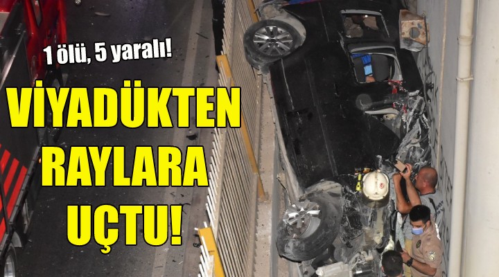 Viyadükten raylara uçtu!