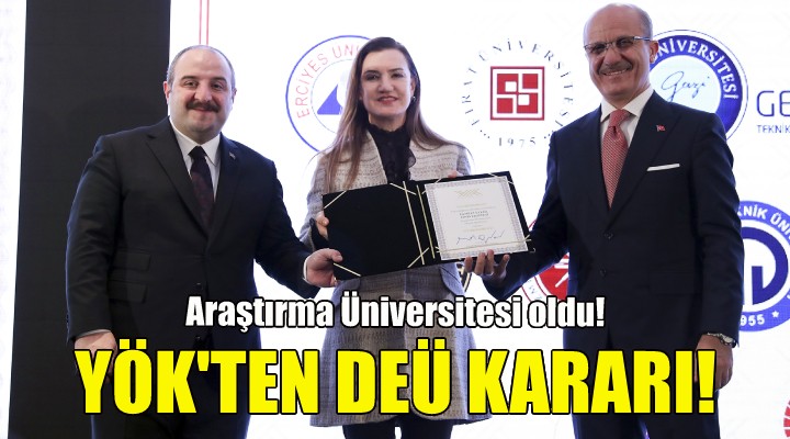 YÖK'ten DEÜ kararı!