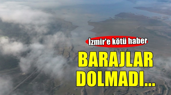 Yağışlar yetersiz kaldı, İzmir'de barajlar dolmadı..