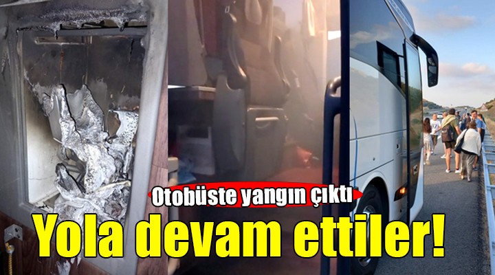 Yanan otobüsle şehirlerarası yolculuk...