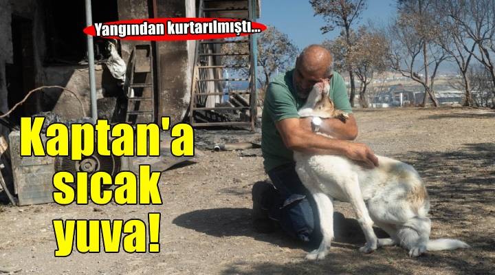 Yangından kurtarılan Kaptan'a sıcak yuva
