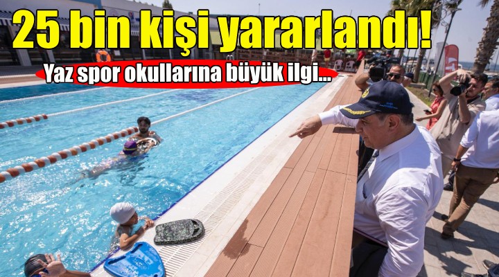 Yaz spor okullarına büyük ilgi... 25 bin kişi yararlandı!