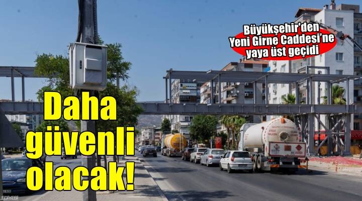 Yeni Girne Caddesi yayalar için daha güvenli oluyor