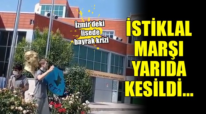 Yer İzmir... İstiklal Marşı yarıda kesildi!