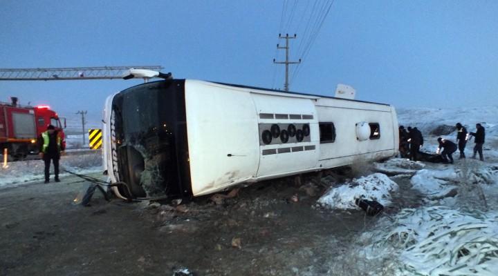 Yozgat ve Erzincan'da otobüs kazası!