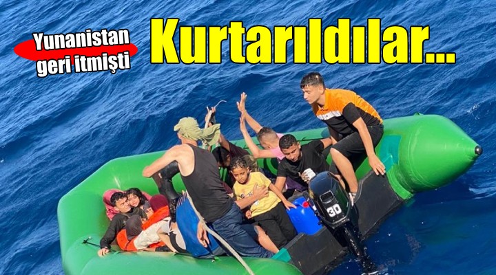 Yunanistan geri itti, Sahil Güvenlik kurtardı!