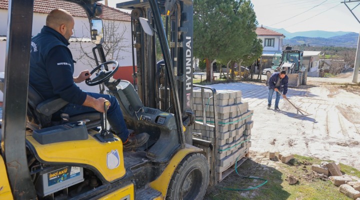 Yunusemre'den Osmancalı'da yol çalışması