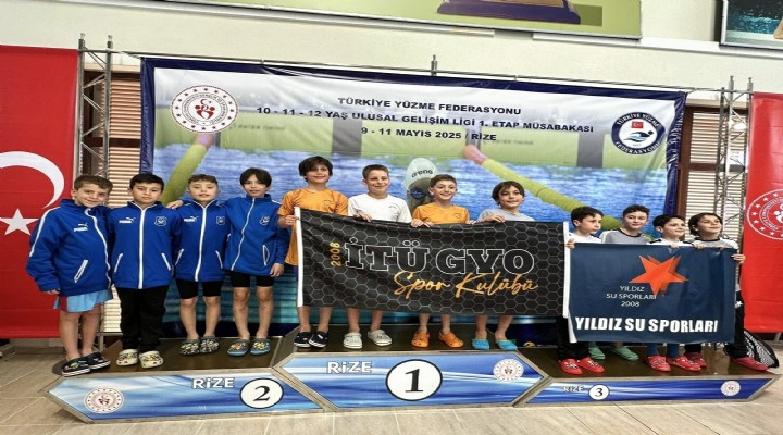 Yunusemreli yüzücüler Rize'de Manisa'yı gururlandırdı