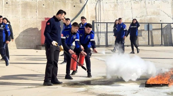 Zabıta personeline yangın güvenliği eğitimi