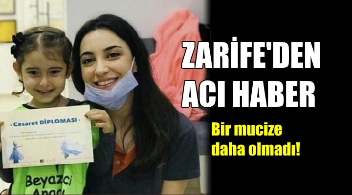 Zarife'den acı haber...